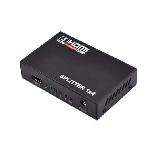 Splitter HDMI 1x4 ΜΕ 1 Είσοδο και 4 Εξόδους Με Υποστήριξη 3D Splitter HDMI 1x4 ΜΕ 1 Είσοδο και 4 Εξόδους Με Υποστήριξη 3D